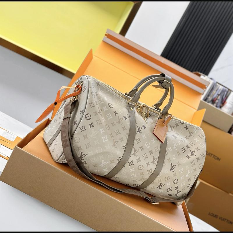LV Keepall Bandoulière 50 M29159 · 米白 Surplus 複刻實拍圖 6