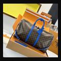 LV Keepall 50 M12633 · 深藍邊老花 配色
