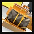 LV Keepall 50 M12634 · 黃邊老花 配色