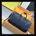 LV Keepall 50 M11693 · 深藍 Aerogram 配色
