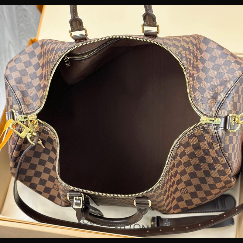 LV Keepall Bandoulière 55 N41418 · 啡格老花 複刻實拍圖 9