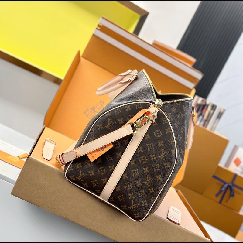 LV Keepall Bandoulière 55 M01943 · 絲印老花彩條 複刻實拍圖 7