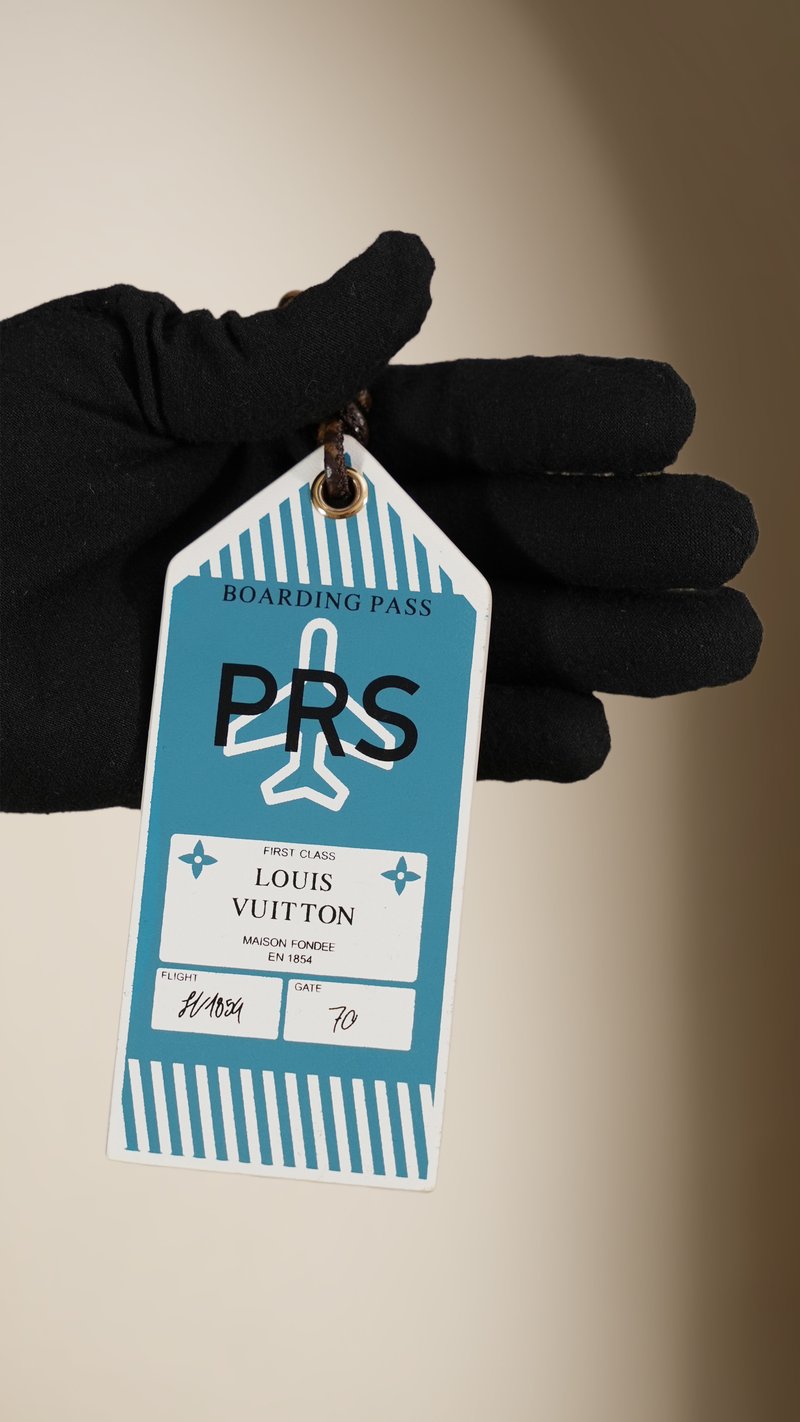 登機牌吊飾 PARIS 特寫