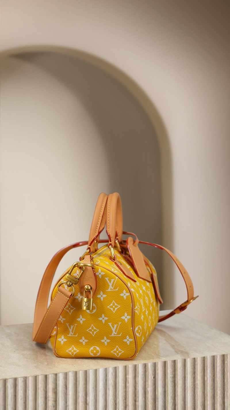 LV Speedy 25 檸檬黃實拍
