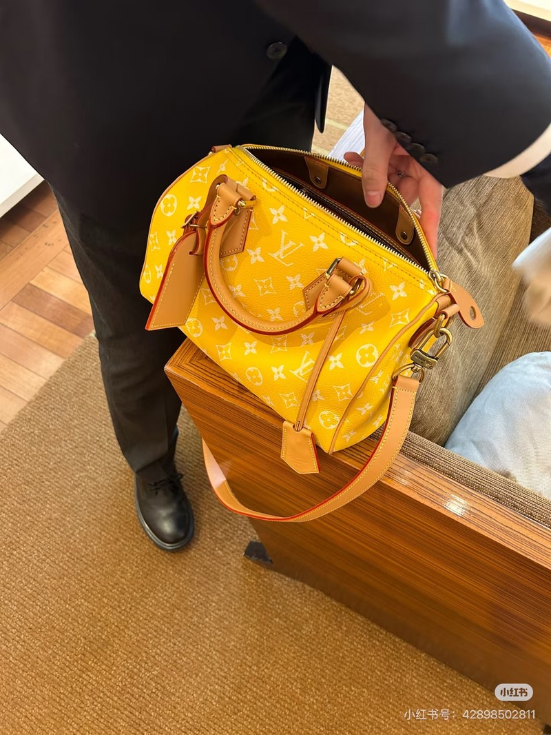 LV Speedy 25 檸檬黃實拍